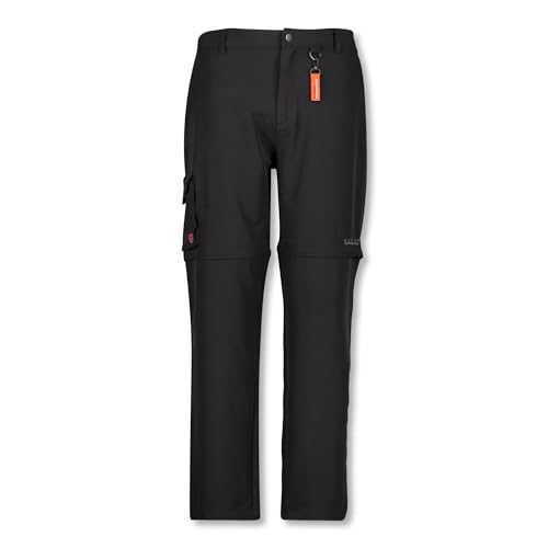 ADAMO Schwarze Herren Outdoor Zipp-Off-Pant Serie Tobias Übergrößen bis 12XL, Größe:12XL von ADAMO