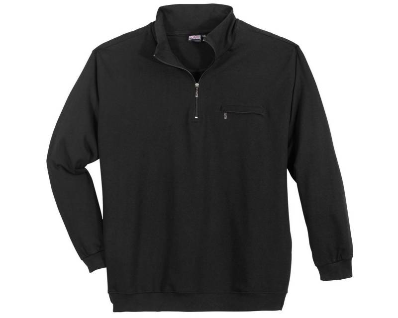 ADAMO Sweater Adamo Troyer-Sweatshirt Übergröße schwarz von ADAMO