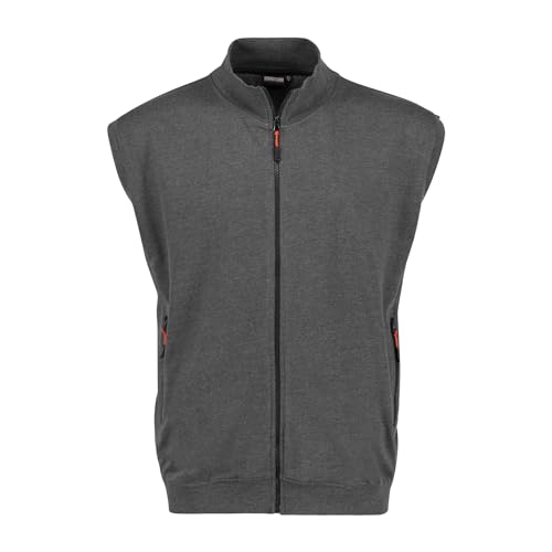 ADAMO Sweatweste ärmellos Herren in Übergrößen 2XL-14XL Serie PAROS, Größe:12XL, Farbe:anthrameliert von ADAMO