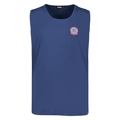 ADAMO Tank Top für Herren in Übergrößen Serie 'Sail Power' in admiralblau mit Print 2XL-12XL Comfort FIT, Größe:7XL ADAMO Tank Top für Herren in Übergrößen Serie 'Sail Power' in admiralblau mit Print 2XL-12XL Comfort FIT, Größe:7XL von ADAMO