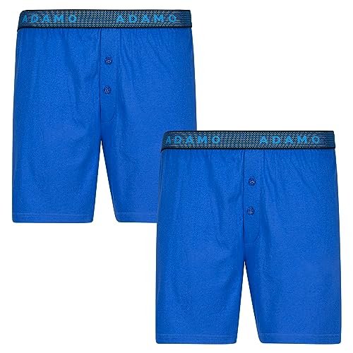 ADAMO Übergrößen Boxershorts in 8-20 Serie'Jonas Royalblau für Herren im Doppelpack, Größe:16 von ADAMO