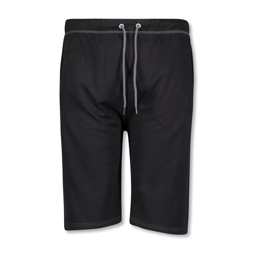 ADAMO Übergrößen Kurze Jogging Hose für Männer in schwarz Modell Moritz Größe 2XL bis 14XL, Größe:XXL von ADAMO
