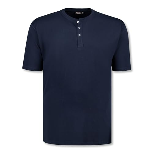 ADAMO Übergrößen Rundhals T-Shirt für Herren in Navy Serie Silas Regular FIT bis 10XL, Größe:4XL von ADAMO