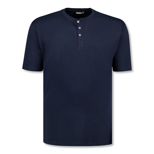 ADAMO Übergrößen Rundhals T-Shirt für Herren in Navy Serie Silas Regular FIT bis 10XL, Größe:8XL von ADAMO