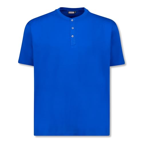 ADAMO Übergrößen Rundhals T-Shirt für Herren in Royalblau Serie Silas Regular FIT bis 10XL, Größe:8XL von ADAMO