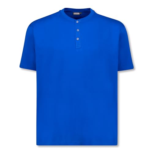 ADAMO Übergrößen Rundhals T-Shirt für Herren in Royalblau Serie Silas Regular FIT bis 10XL, Größe:8XL von ADAMO