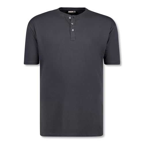 ADAMO Übergrößen Rundhals T-Shirt für Herren in anthrazit Serie Silas Regular FIT bis 10XL, Größe:5XL von ADAMO