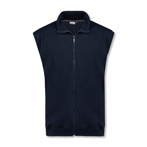 ADAMO Übergrößen Sweatweste navy Serie ATHEN by 14XL, Größe:4XL von ADAMO