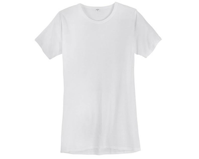 ADAMO Unterhemd Kurzarm Unterhemd weiß Übergröße Feinripp Adamo von ADAMO