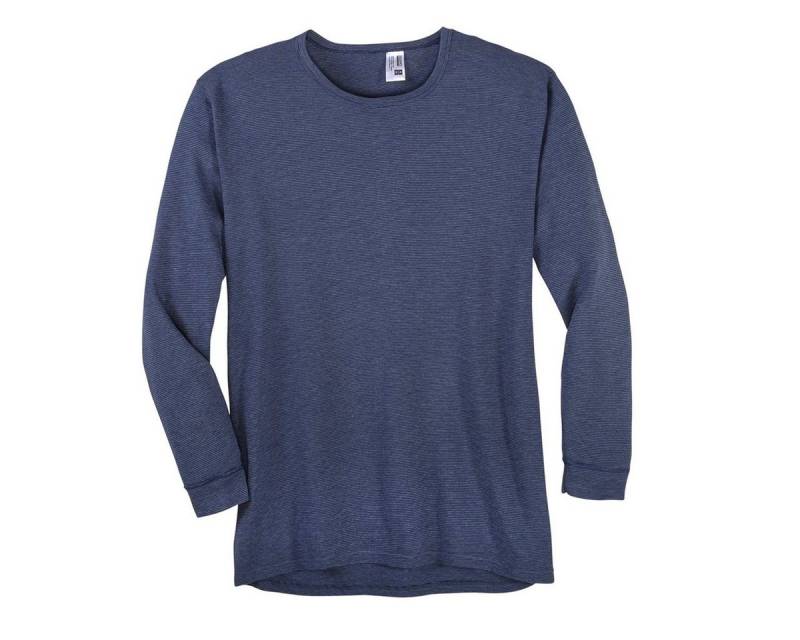 ADAMO Unterhemd Adamo Langarm Unterhemd XXL navy-hellgrau gestreift von ADAMO