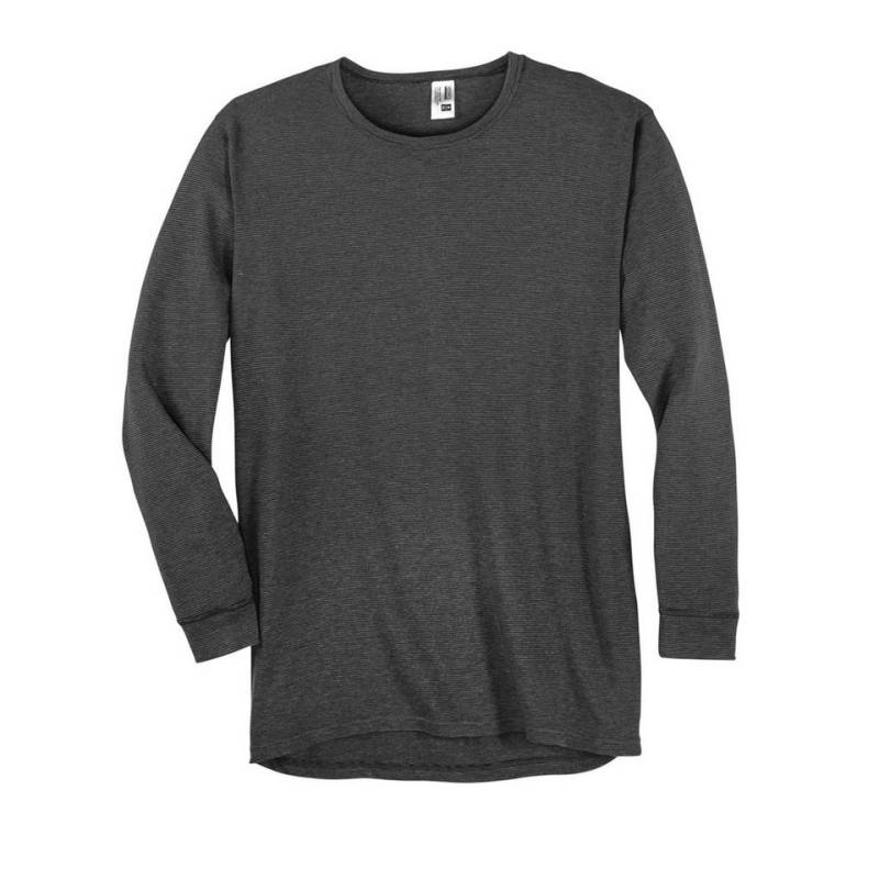 ADAMO Unterhemd Adamo Langarm Unterhemd XXL schwarz-grau gestreift von ADAMO