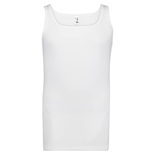 ADAMO Weisses Unterhemd in Feinripp Übergröße 20, Größe:16 von ADAMO