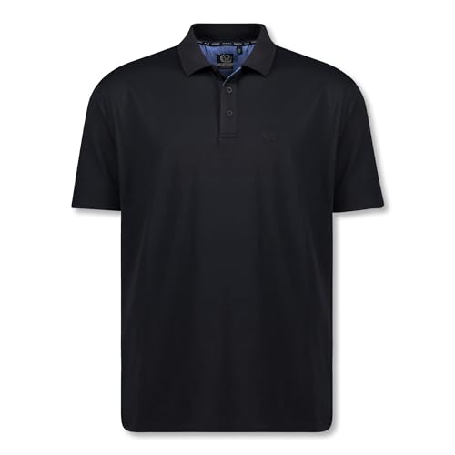 ADAMO schwarz Herren Polohemd kurzärmlig Modell Picco in bis Übergröße 12XL / 4XLT Regular Fit, Größe:10XL von ADAMO