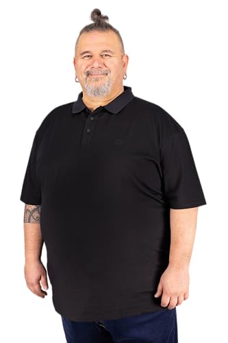 ADAMO schwarz Herren Polohemd kurzärmlig Modell Picco in bis Übergröße 12XL / 4XLT Regular Fit, Größe:10XL ADAMO schwarz Herren Polohemd kurzärmlig Modell Picco in bis Übergröße 12XL / 4XLT Regular Fit, Größe:10XL von ADAMO