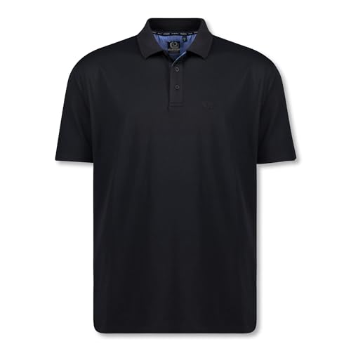 ADAMO schwarz Herren Polohemd kurzärmlig Modell Picco in bis Übergröße 12XL / 4XLT Regular Fit, Größe:3XL von ADAMO