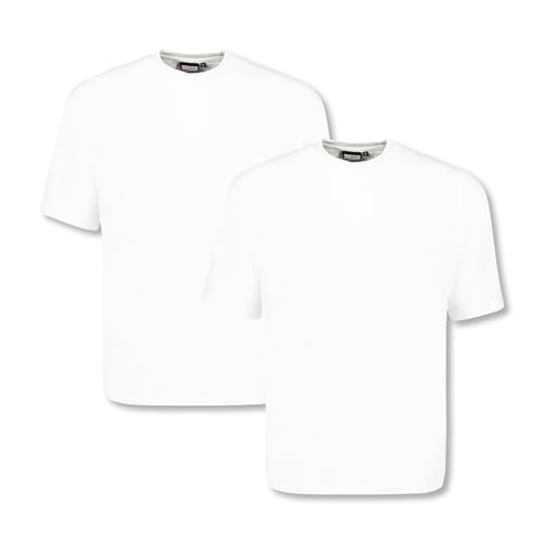 Adamo Marlon T-Shirt im Doppelpack 4XL-62/64 weiß von ADAMO