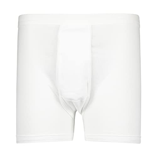 ADAMO Kurze Feinripp Unterhose in weiß Übergröße 20, Größe:14 von ADAMO