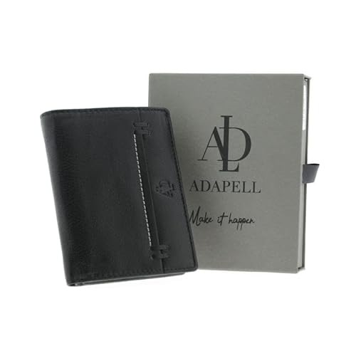 ADAPELL Geldbörse mit Mon, 11,5 x 9 cm, Schwarz, Schwarz, Talla única, Casual von ADAPELL