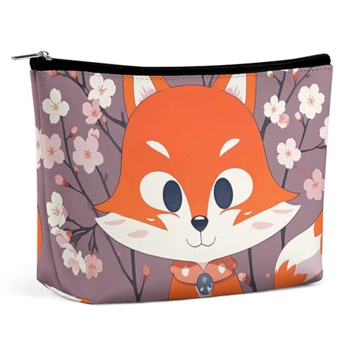 ADASGHBY Tragbare kleine Kosmetiktasche, niedliche Reise-Make-up-Tasche, Weihnachtsmann-Zug, wasserdicht, Kulturbeutel für Damen, Fuchsform, Einheitsgröße ADASGHBY Tragbare kleine Kosmetiktasche, niedliche Reise-Make-up-Tasche, Weihnachtsmann-Zug, wasserdicht, Kulturbeutel für Damen, Fuchsform, Einheitsgröße von ADASGHBY