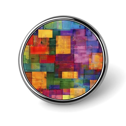 Runde Brosche Kleid Anzug Zubehör Anstecknadel Katze liegend auf Decke Vintage Brosche Geschenke für Damen Herren Souvenir, Circular, Aluminium, Aluminiumlegierung von ADASGHBY