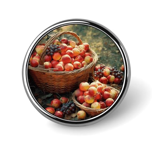 Runde Brosche Kleid Anzug Zubehör Anstecknadel Obsternte Vintage Brosche Geschenke für Damen Herren Souvenir, Circular, Aluminium, Aluminiumlegierung Runde Brosche Kleid Anzug Zubehör Anstecknadel Obsternte Vintage Brosche Geschenke für Damen Herren Souvenir, Circular, Aluminium, Aluminiumlegierung von ADASGHBY