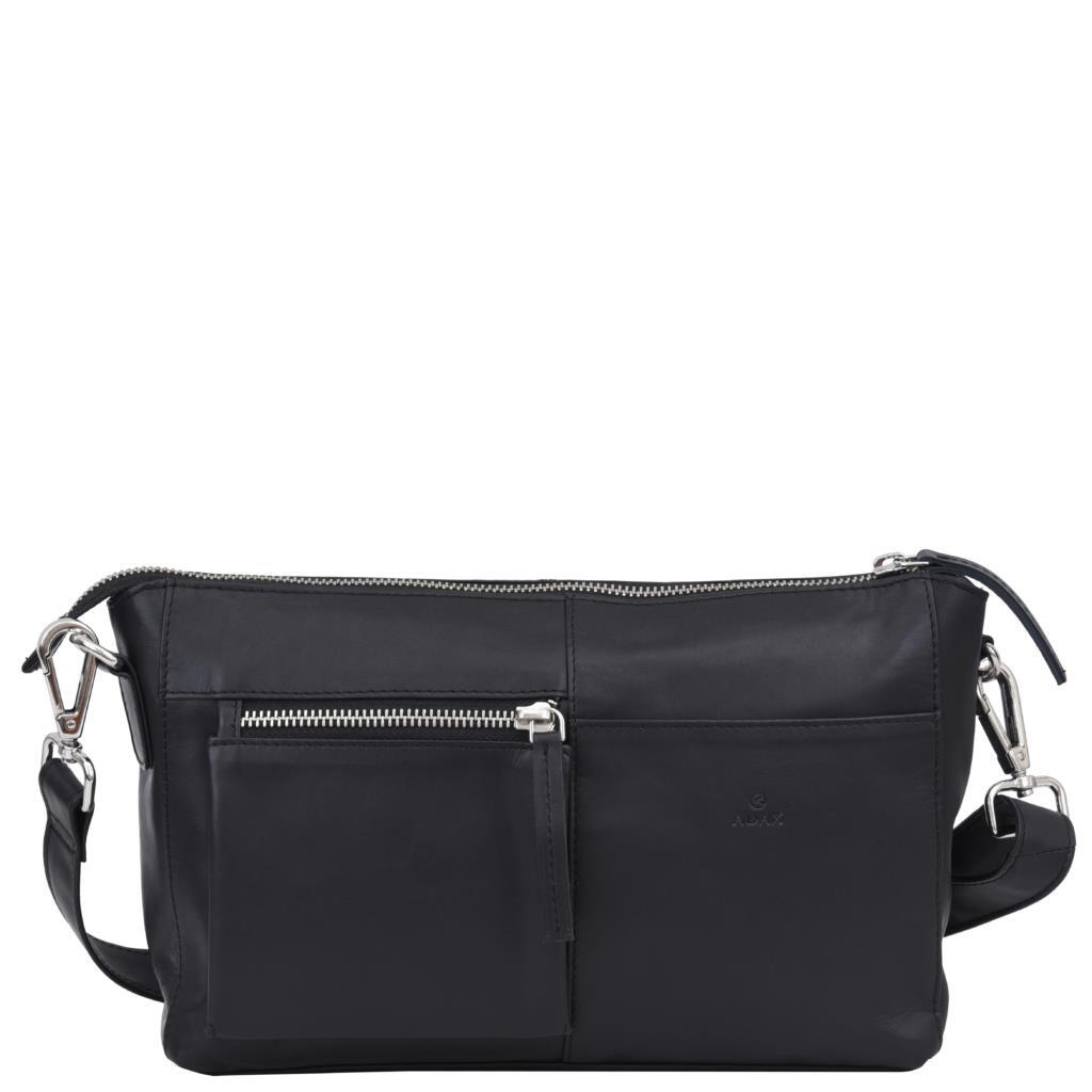 ADAX - AMALFI Rv-Handtasche Ellie Black Schwarz - Gr. - M von ADAX