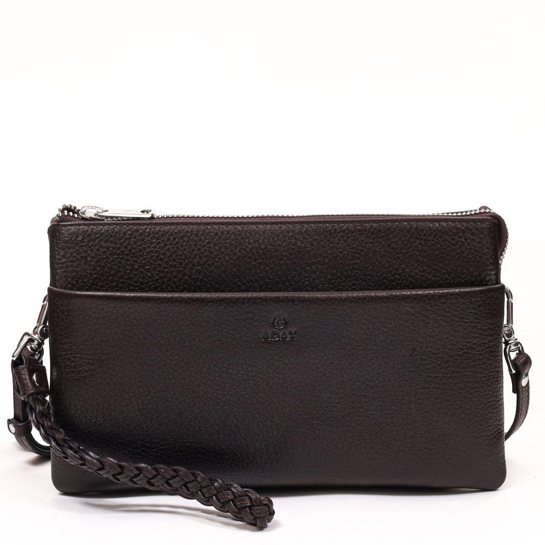 ADAX - CORMORANO Clutch Silja Chocolate Dunkelbraun von ADAX
