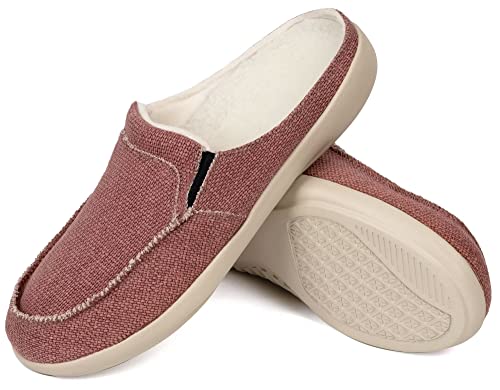 ADAX Orthopädische Hausschuhe für Herren, Plantarfasziitis und Schmerzlinderung, mit Fußgewölbeunterstützung (Größe 40-42), Rot/Ausflug, einfarbig (Getaway Solids), 44 EU von ADAX