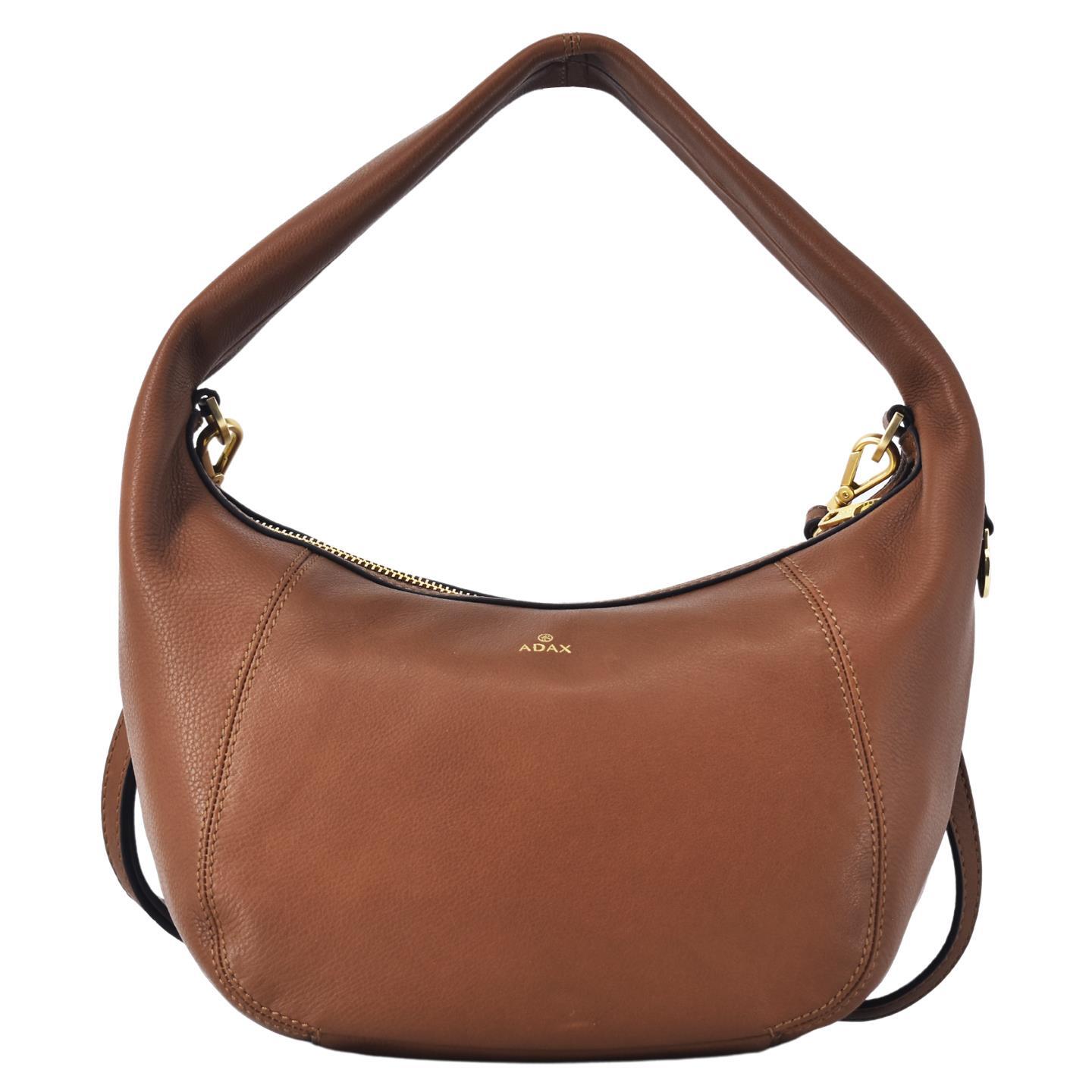 ADAX - SORANO Handtasche Mit Reißversc Elvira Brown Braun von ADAX