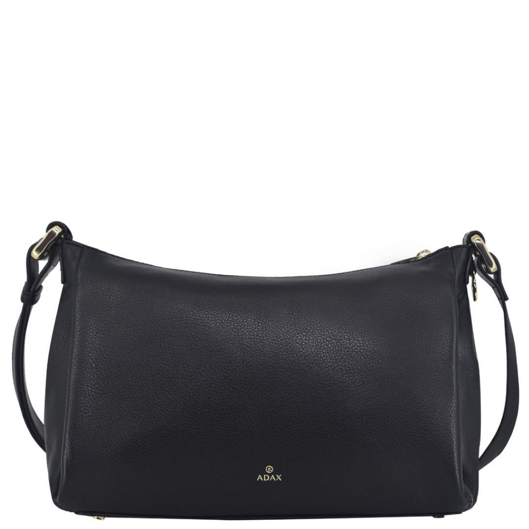 ADAX - SORANO Rv-Handtasche Rose Black Schwarz - Gr. - M von ADAX