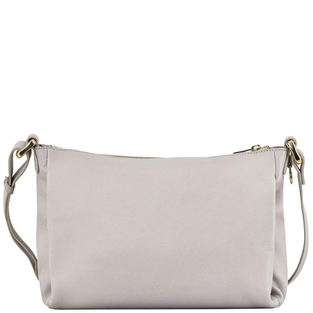 ADAX - SORANO Rv-Handtasche Rose Stone Grau - Gr. - M von ADAX