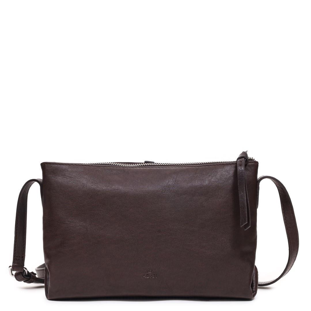 ADAX - VITTORIA Rv-Handtasche Manilla Darkbrown Dunkelbraun von ADAX