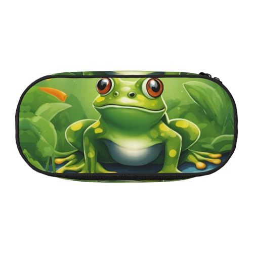 ADAhgu Federmäppchen mit Cartoon-Frosch-Motiv, für Schule, Studenten, Reisen, Büro, Schreibwaren, Make-up-Organizer, Schwarz , Einheitsgröße, Taschen-Organizer ADAhgu Federmäppchen mit Cartoon-Frosch-Motiv, für Schule, Studenten, Reisen, Büro, Schreibwaren, Make-up-Organizer, Schwarz , Einheitsgröße, Taschen-Organizer von ADAhgu