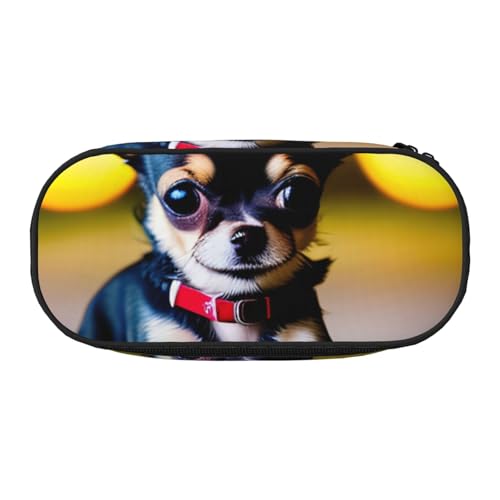 ADAhgu Federmäppchen mit Chihuahua-Hunde-Aufdruck, für Schule, Studenten, Reisen, Büro, Schreibwaren, Make-up-Organizer, Schwarz , Einheitsgröße, Taschen-Organizer ADAhgu Federmäppchen mit Chihuahua-Hunde-Aufdruck, für Schule, Studenten, Reisen, Büro, Schreibwaren, Make-up-Organizer, Schwarz , Einheitsgröße, Taschen-Organizer von ADAhgu