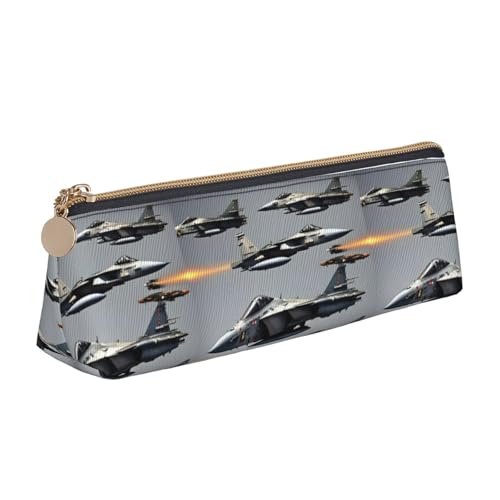 ADAhgu Federmäppchen mit Flugzeug-Jets-Aufdruck, vielseitig einsetzbar, leicht, mit Reißverschluss, Stiftaufbewahrung, Schule, Studenten von ADAhgu