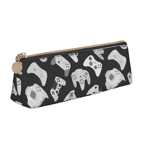 ADAhgu Federmäppchen mit Game-Controller-Druck, vielseitig einsetzbar, leicht, mit Reißverschluss, Stiftaufbewahrung, Schule, Studenten von ADAhgu
