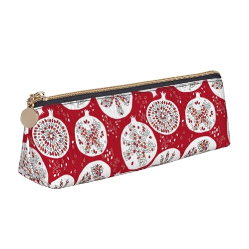 ADAhgu Federmäppchen mit Granatapfel-Malerei, vielseitig einsetzbar, leicht, mit Reißverschluss, Stiftaufbewahrung, Schule, Studenten von ADAhgu