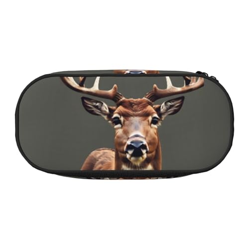 ADAhgu Federmäppchen mit Hirsch-Motiv, für Schule, Studenten, Reisen, Büro, Schreibwaren, Make-up-Organizer, Schwarz , Einheitsgröße, Taschen-Organizer ADAhgu Federmäppchen mit Hirsch-Motiv, für Schule, Studenten, Reisen, Büro, Schreibwaren, Make-up-Organizer, Schwarz , Einheitsgröße, Taschen-Organizer von ADAhgu