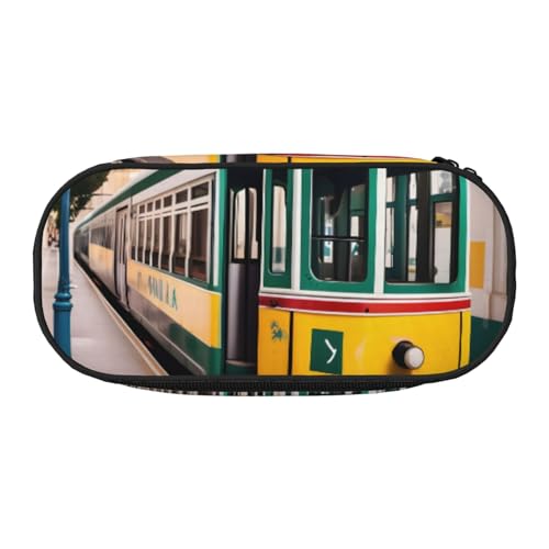 ADAhgu Federmäppchen mit Lissabon-Straßenbahn-Muster, für Schule, Studenten, Reisen, Büro, Schreibwaren, Make-up-Organizer, Schwarz , Einheitsgröße, Taschen-Organizer ADAhgu Federmäppchen mit Lissabon-Straßenbahn-Muster, für Schule, Studenten, Reisen, Büro, Schreibwaren, Make-up-Organizer, Schwarz , Einheitsgröße, Taschen-Organizer von ADAhgu