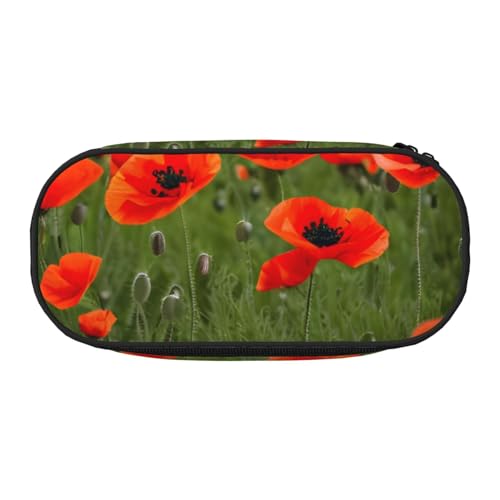 ADAhgu Federmäppchen mit Mohnblumen-Blütenblättern, für Schule, Studenten, Reisen, Büro, Schreibwaren, Make-up-Organizer, Schwarz , Einheitsgröße, Taschen-Organizer ADAhgu Federmäppchen mit Mohnblumen-Blütenblättern, für Schule, Studenten, Reisen, Büro, Schreibwaren, Make-up-Organizer, Schwarz , Einheitsgröße, Taschen-Organizer von ADAhgu