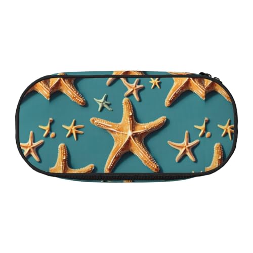 ADAhgu Federmäppchen mit Strand-Seestern-Druck, für Schule, Studenten, Reisen, Büro, Schreibwaren, Make-up-Organizer, Schwarz , Einheitsgröße, Taschen-Organizer ADAhgu Federmäppchen mit Strand-Seestern-Druck, für Schule, Studenten, Reisen, Büro, Schreibwaren, Make-up-Organizer, Schwarz , Einheitsgröße, Taschen-Organizer von ADAhgu