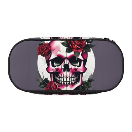 ADAhgu Federmäppchen mit Totenkopf-Motiv, für Schule, Studenten, Reisen, Büro, Schreibwaren, Make-up, Schwarz , Einheitsgröße, Taschen-Organizer ADAhgu Federmäppchen mit Totenkopf-Motiv, für Schule, Studenten, Reisen, Büro, Schreibwaren, Make-up, Schwarz , Einheitsgröße, Taschen-Organizer von ADAhgu