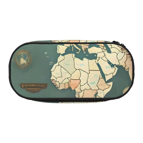 ADAhgu Federmäppchen mit Weltkarten-Motiv, Retro-Design, für Schule, Studenten, Reisen, Büro, Schreibwaren, Make-up, Schwarz , Einheitsgröße, Taschen-Organizer ADAhgu Federmäppchen mit Weltkarten-Motiv, Retro-Design, für Schule, Studenten, Reisen, Büro, Schreibwaren, Make-up, Schwarz , Einheitsgröße, Taschen-Organizer von ADAhgu