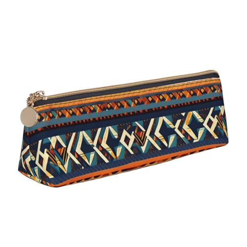 ADAhgu Federmäppchen mit afrikanischem Nationalmuster, vielseitig einsetzbar, leicht, mit Reißverschluss, Stiftaufbewahrung, Schule, Studenten von ADAhgu