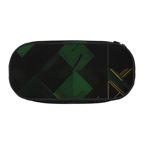 ADAhgu Federmäppchen mit geometrischem Druck, Schwarz, Grün und Gold, für Schule, Studenten, Reisen, Büro, Schreibwaren, Make-up, Schwarz , Einheitsgröße, Taschen-Organizer ADAhgu Federmäppchen mit geometrischem Druck, Schwarz, Grün und Gold, für Schule, Studenten, Reisen, Büro, Schreibwaren, Make-up, Schwarz , Einheitsgröße, Taschen-Organizer von ADAhgu