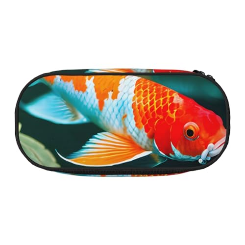 ADAhgu Federmäppchen mit hübschem Koi-Fisch-Druck, für Schule, Studenten, Reisen, Büro, Schreibwaren, Make-up, Schwarz , Einheitsgröße, Taschen-Organizer ADAhgu Federmäppchen mit hübschem Koi-Fisch-Druck, für Schule, Studenten, Reisen, Büro, Schreibwaren, Make-up, Schwarz , Einheitsgröße, Taschen-Organizer von ADAhgu