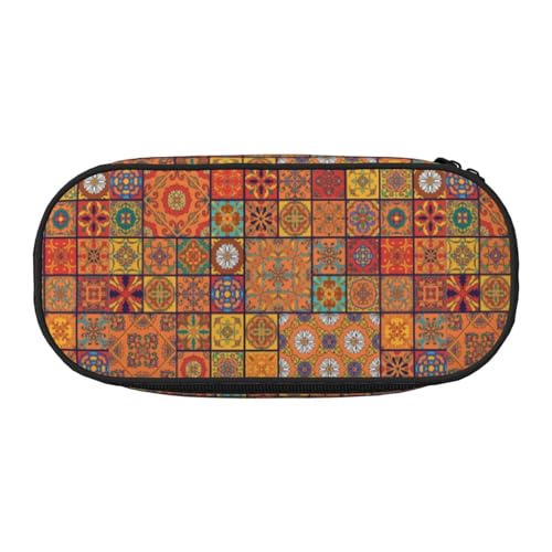 ADAhgu Federmäppchen mit marokkanischem geometrischem Druck, für Schule, Studenten, Reisen, Büro, Schreibwaren, Make-up-Organizer, Schwarz , Einheitsgröße, Taschen-Organizer ADAhgu Federmäppchen mit marokkanischem geometrischem Druck, für Schule, Studenten, Reisen, Büro, Schreibwaren, Make-up-Organizer, Schwarz , Einheitsgröße, Taschen-Organizer von ADAhgu