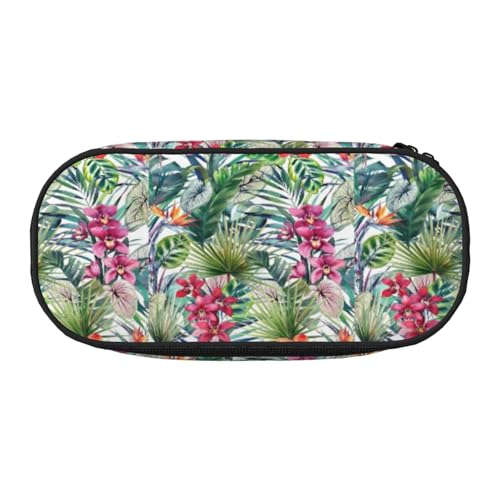 ADAhgu Federmäppchen mit tropischen Pflanzen bedruckt, für Schule, Studenten, Reisen, Büro, Schreibwaren, Make-up-Organizer, Schwarz , Einheitsgröße, Taschen-Organizer ADAhgu Federmäppchen mit tropischen Pflanzen bedruckt, für Schule, Studenten, Reisen, Büro, Schreibwaren, Make-up-Organizer, Schwarz , Einheitsgröße, Taschen-Organizer von ADAhgu