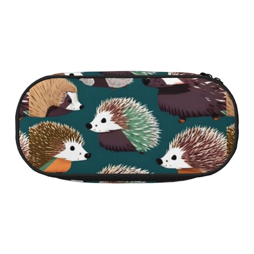 ADAhgu Federmäppchen mit vielen Igel-Aufdruck, für Schule, Studenten, Reisen, Büro, Schreibwaren, Make-up-Organizer, Schwarz , Einheitsgröße, Taschen-Organizer ADAhgu Federmäppchen mit vielen Igel-Aufdruck, für Schule, Studenten, Reisen, Büro, Schreibwaren, Make-up-Organizer, Schwarz , Einheitsgröße, Taschen-Organizer von ADAhgu