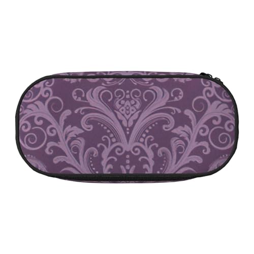 ADAhgu Federmäppchen mit violettem Aufdruck, für Schule, Studenten, Reisen, Büro, Schreibwaren, Make-up-Organizer, Schwarz , Einheitsgröße, Taschen-Organizer ADAhgu Federmäppchen mit violettem Aufdruck, für Schule, Studenten, Reisen, Büro, Schreibwaren, Make-up-Organizer, Schwarz , Einheitsgröße, Taschen-Organizer von ADAhgu